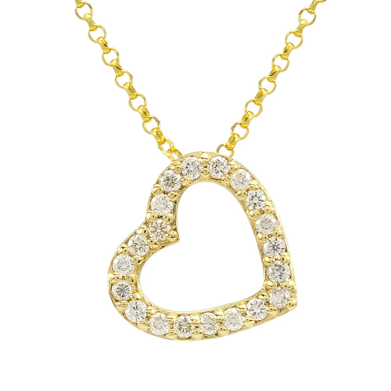 SB-0451N4RG01411 - 14k Rose Gold Diamond Heart Necklace – H.