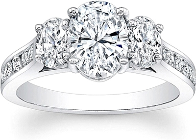 Custom 3 Stone Oval Engagement Ring – Crawford Jewelers