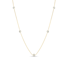 18k gold diamonds by the inch 5 station necklace from Roberto Coin....