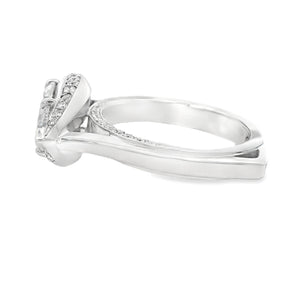 This gorgeous 14k white gold diamond ring by Christopher Designs fe...