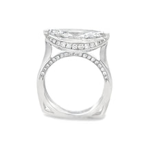 This gorgeous 14k white gold diamond ring by Christopher Designs fe...