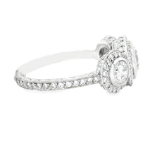 2.03ct Three Stone Round Brilliant Cut Platinum Diamond Engagement Ring