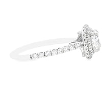 1.12ct 18k White Gold Double Halo Engagement Ring