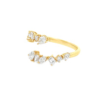 1.02ct 18k Yellow Gold Diamond Bypass Ring