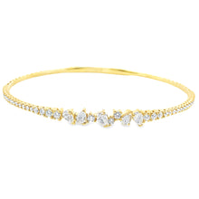 This beautiful 14k yellow gold bangle by Christopher Designs featur...