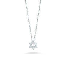 18k gold tiny treasures diamond Star of David necklace from Roberto...