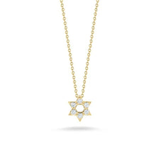 18k gold tiny treasures diamond Star of David necklace from Roberto...