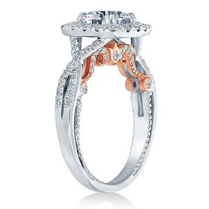 Verragio Halo Twist Engagement Ring