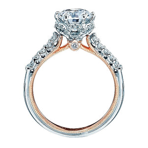 Verragio Pave Two Tone Diamond Engagement Ring