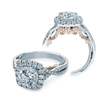 Verragio Halo Twist Engagement Ring