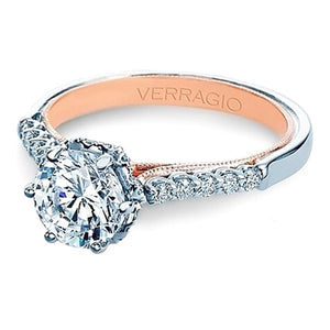 Verragio Pave Two Tone Diamond Engagement Ring