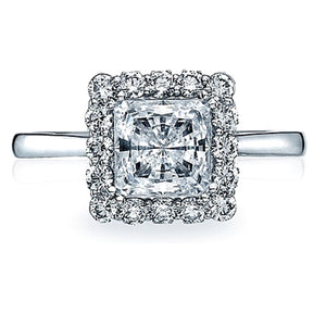 Tacori Princess Cut Full Bloom Diamond Halo Engagement Ring