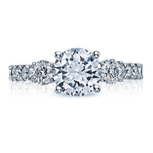 Tacori 3 Stone Round Brilliant Diamond Engagement Ring