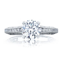 Tacori Channel & Pave Diamond Engagement Ring