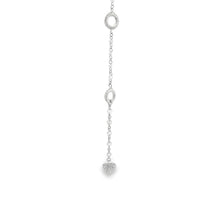 This stunning 18k white gold necklace features diamonds totaling ap...