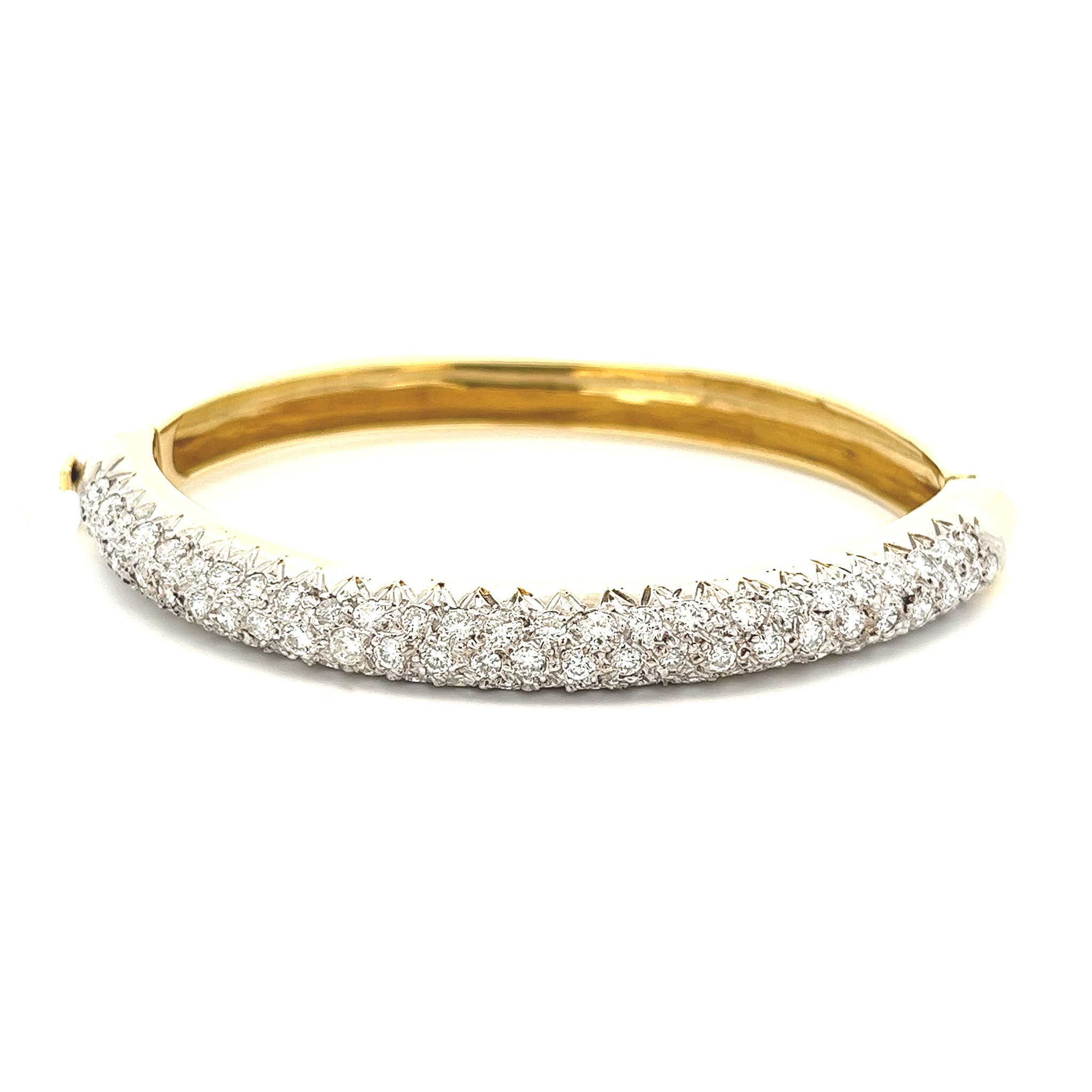 18kt yellow gold diamond studded bracelet