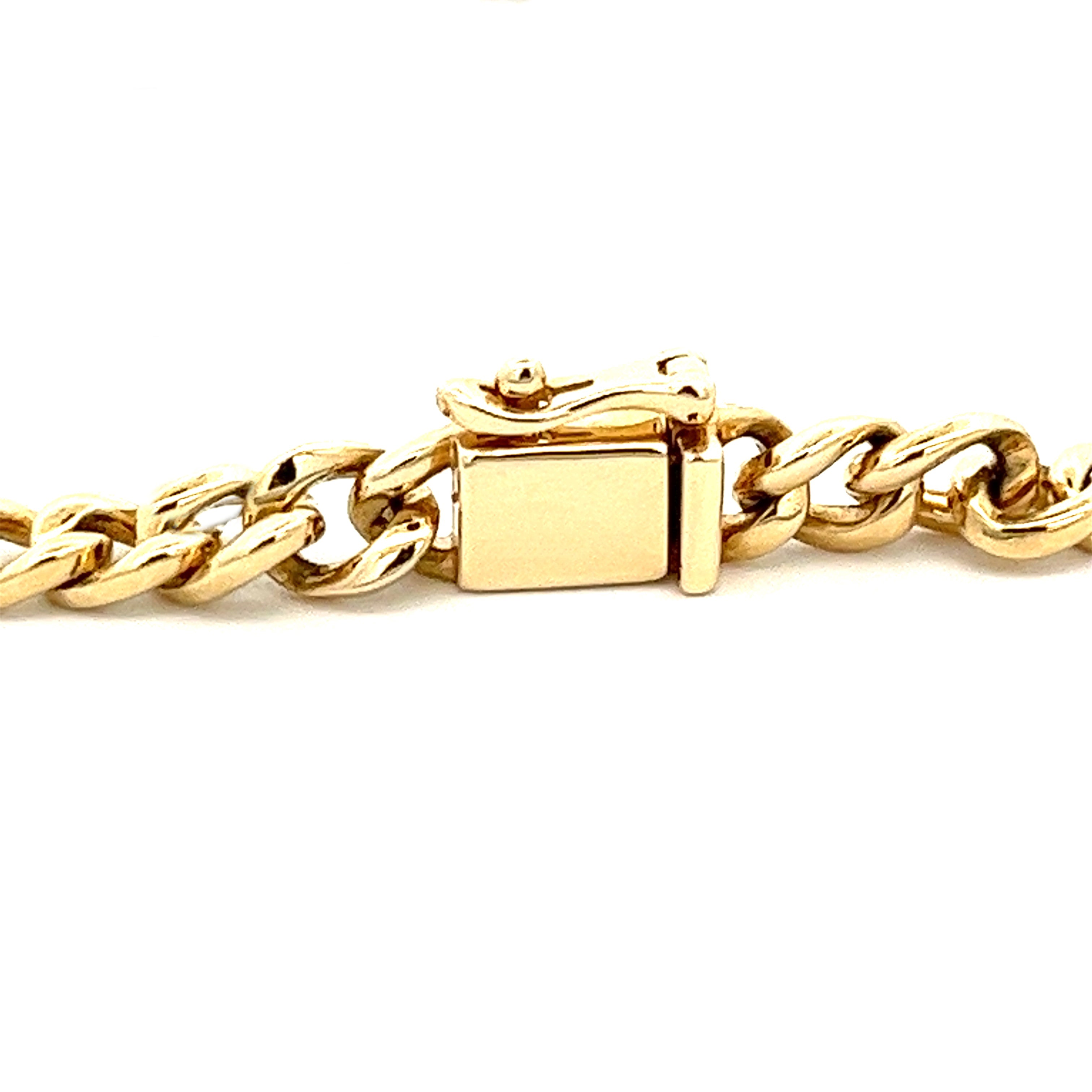 Chain Bracelet Cuban Link Bracelet Pave Cuban Link Curb 
