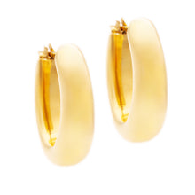 18k yellow gold hoops. Hoops measure 3/4