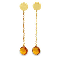 Chimento Sigilli 18K Yellow Gold Citrine Drop Earrings. Dangle is d...