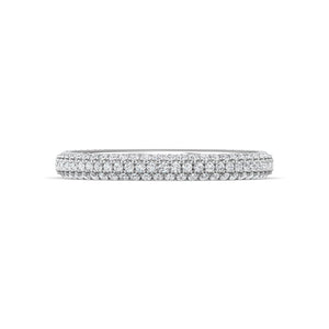 FlyerFit Thin Micro-Pave Diamond Band