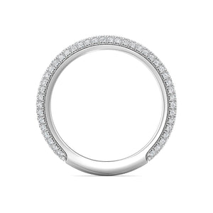 FlyerFit Thin Micro-Pave Diamond Band