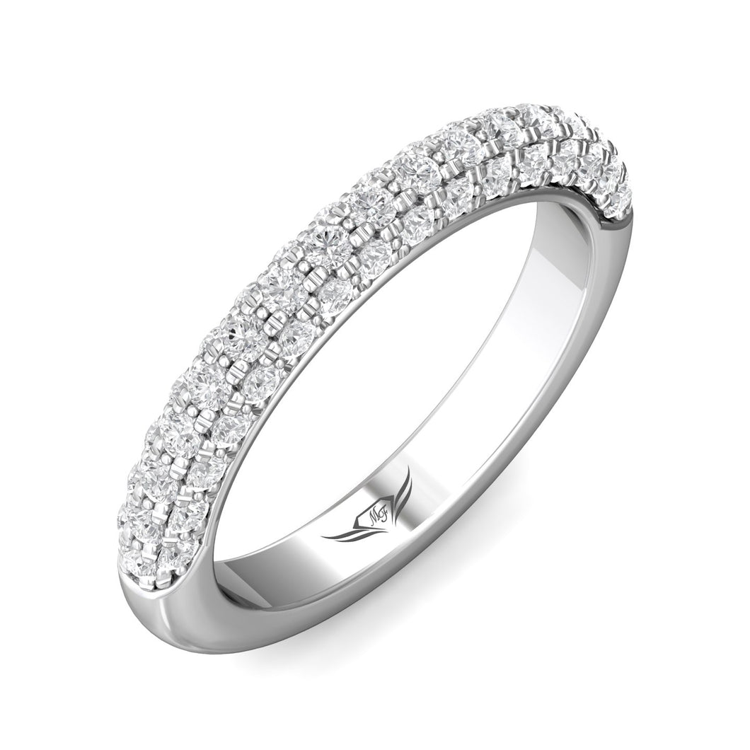 Flyer Fit Pave Diamond Band