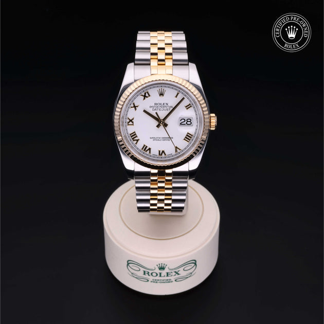 Rolex datejust best sale 36 white gold