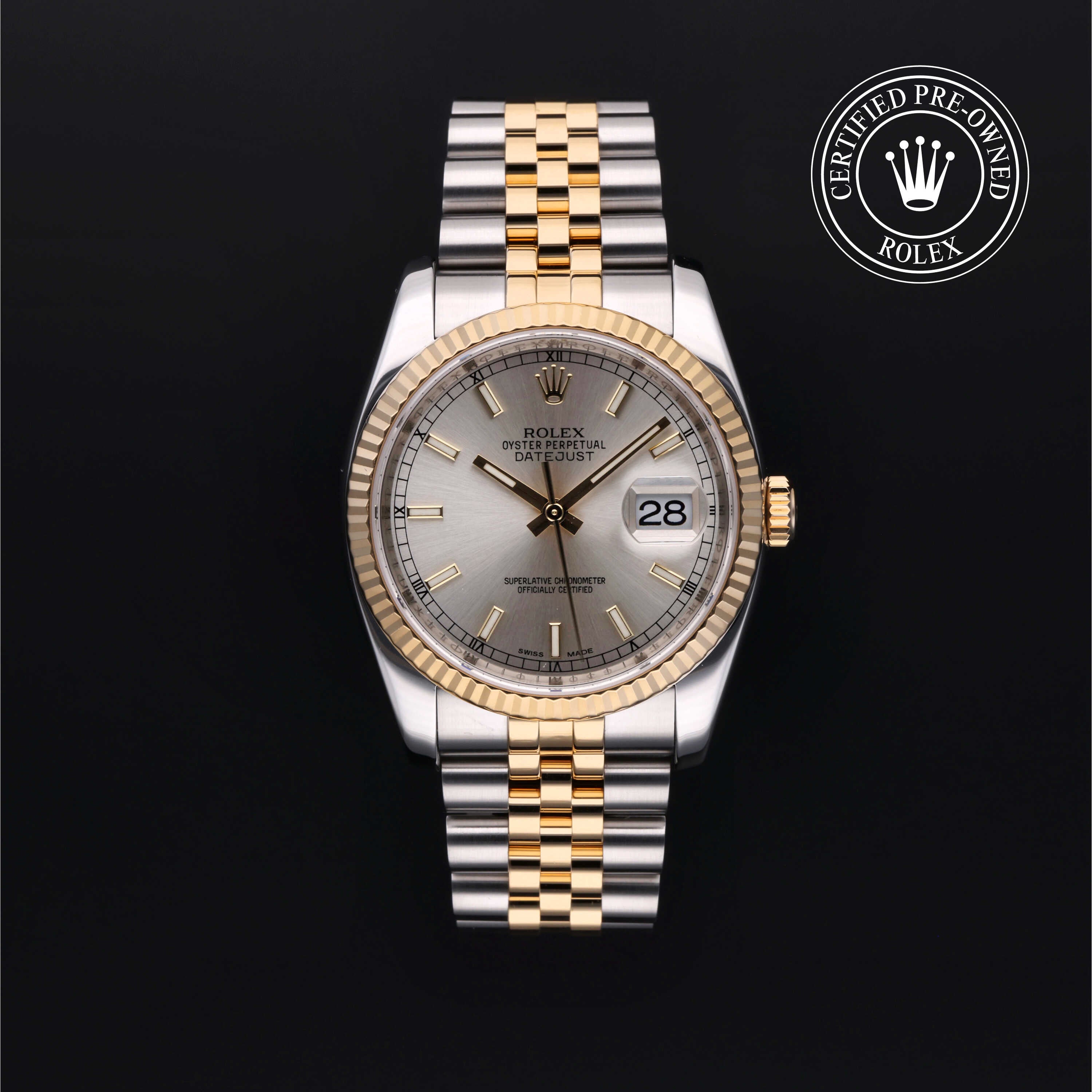 Rolex datejust shop 36mm pre owned