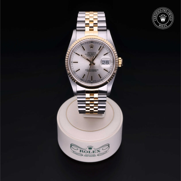 Rolex Certified Pre Owned Oyster Perpetual Datejust 36mm in Oystersteel Yellow Gold M16233 H.L. Gross