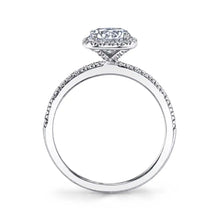 Sylvie Round Cut Classic Halo Engagement Ring