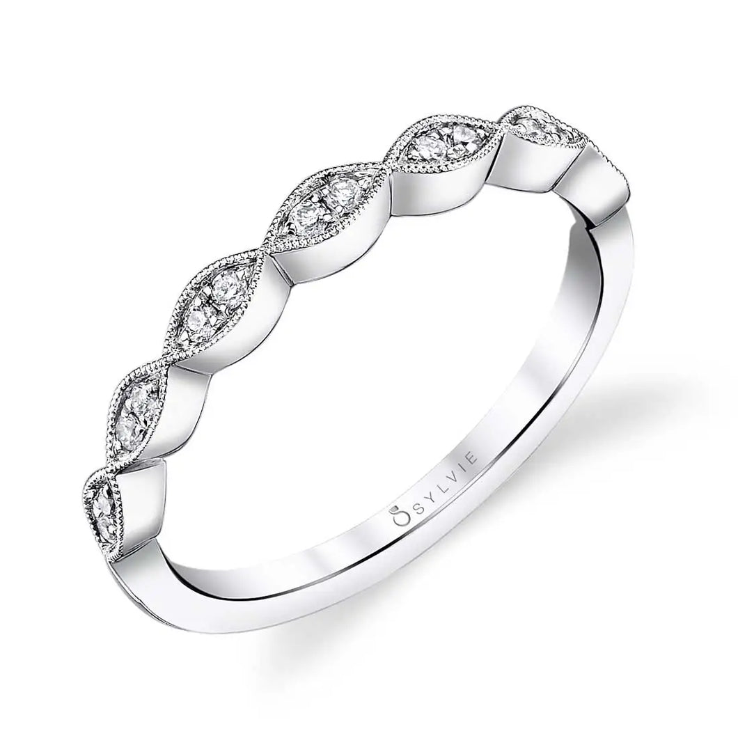 Sylvie Diamond Stackable Wedding Band