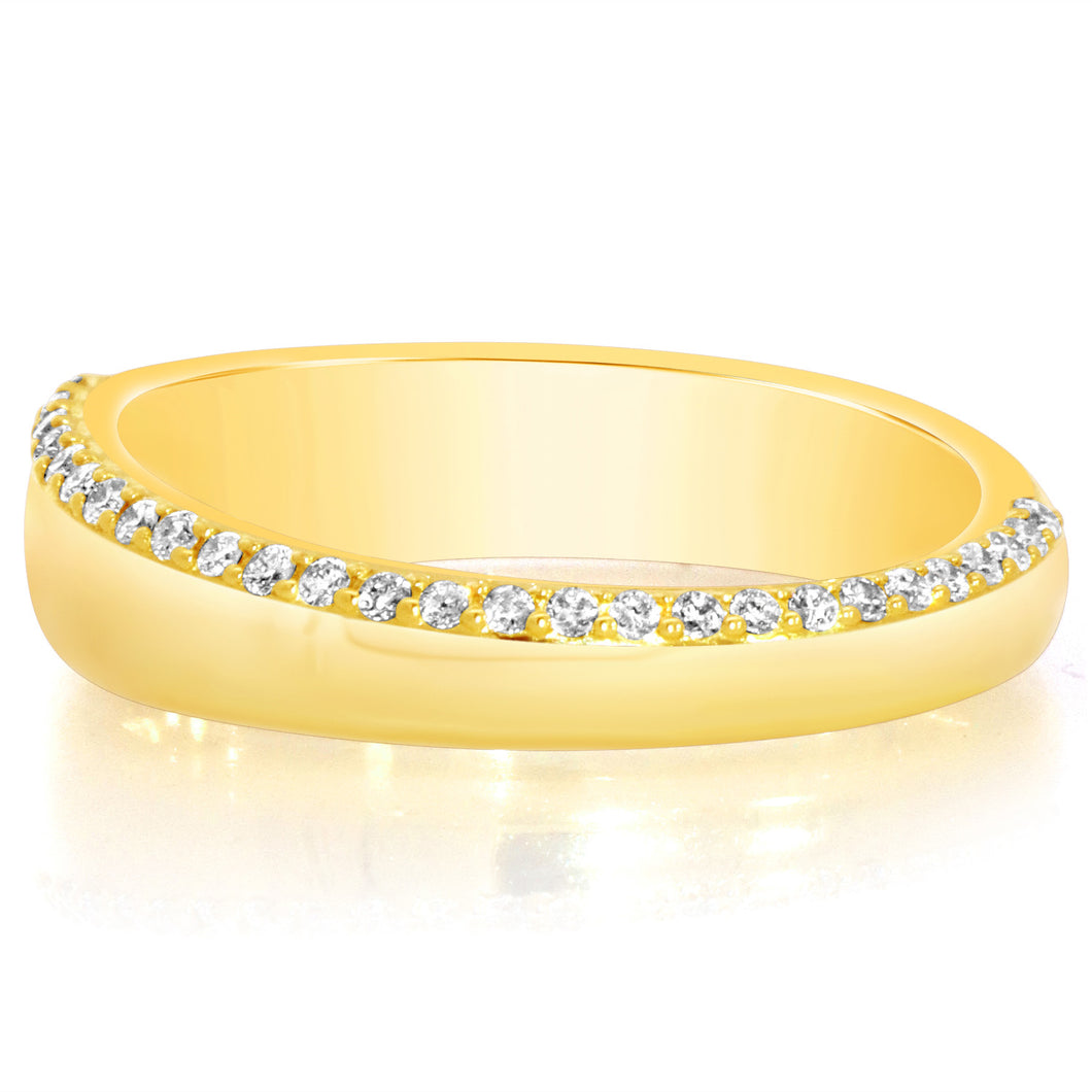 Classique Creations Asymmetrical Bombay Diamond Edge Matching Band