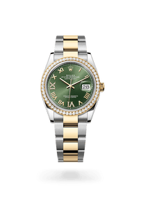 ROLEX WOMEN'S WATCHES in Yellow Rolesor - combination of Oystersteel and yellow gold, M126283RBR-0012 - H.L. Gross Jewelers