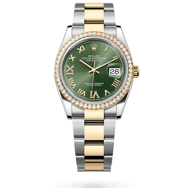 ROLEX WOMEN'S WATCHES in Yellow Rolesor - combination of Oystersteel and yellow gold, M126283RBR-0012 - H.L. Gross Jewelers