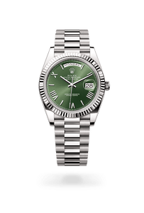 Rolex Day-Date in 18 ct white gold, M228239-0033 - H.L. Gross Jewelers