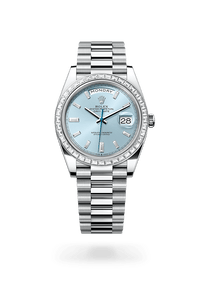 Rolex Day-Date in Platinum, M228396TBR-0002 - H.L. Gross Jewelers