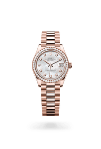 ROLEX GOLD WATCHES in 18 ct Everose gold, M278285RBR-0005 - H.L. Gross Jewelers