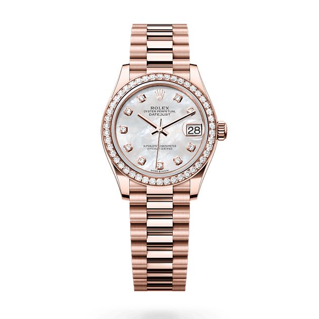 ROLEX GOLD WATCHES in 18 ct Everose gold, M278285RBR-0005 - H.L. Gross Jewelers