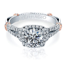 Verragio Halo Split Shank Engagement Ring