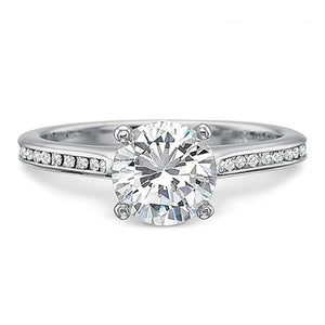 Precision Set Flush Fit Channel Set Diamond Engagement Ring