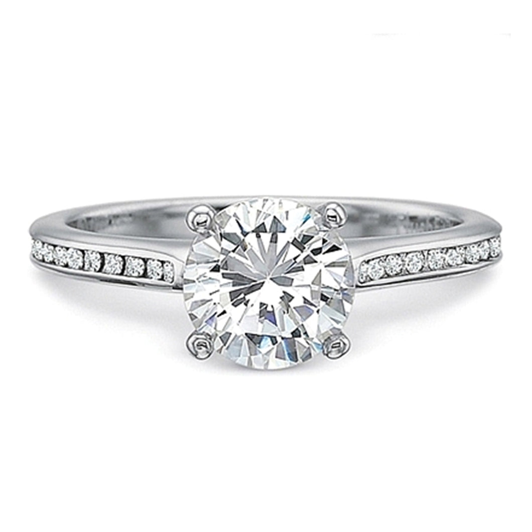 Precision Set Flush Fit Channel Set Diamond Engagement Ring