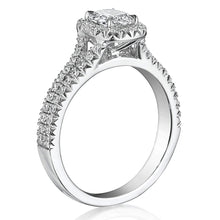 Henri Daussi Split Shank Diamond Engagement Ring