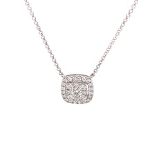 This necklace features round brilliant cut diamonds totaling 0.93ct...