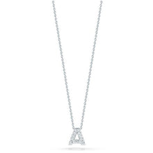 This necklace from Roberto Coin features a diamond initial on a 18