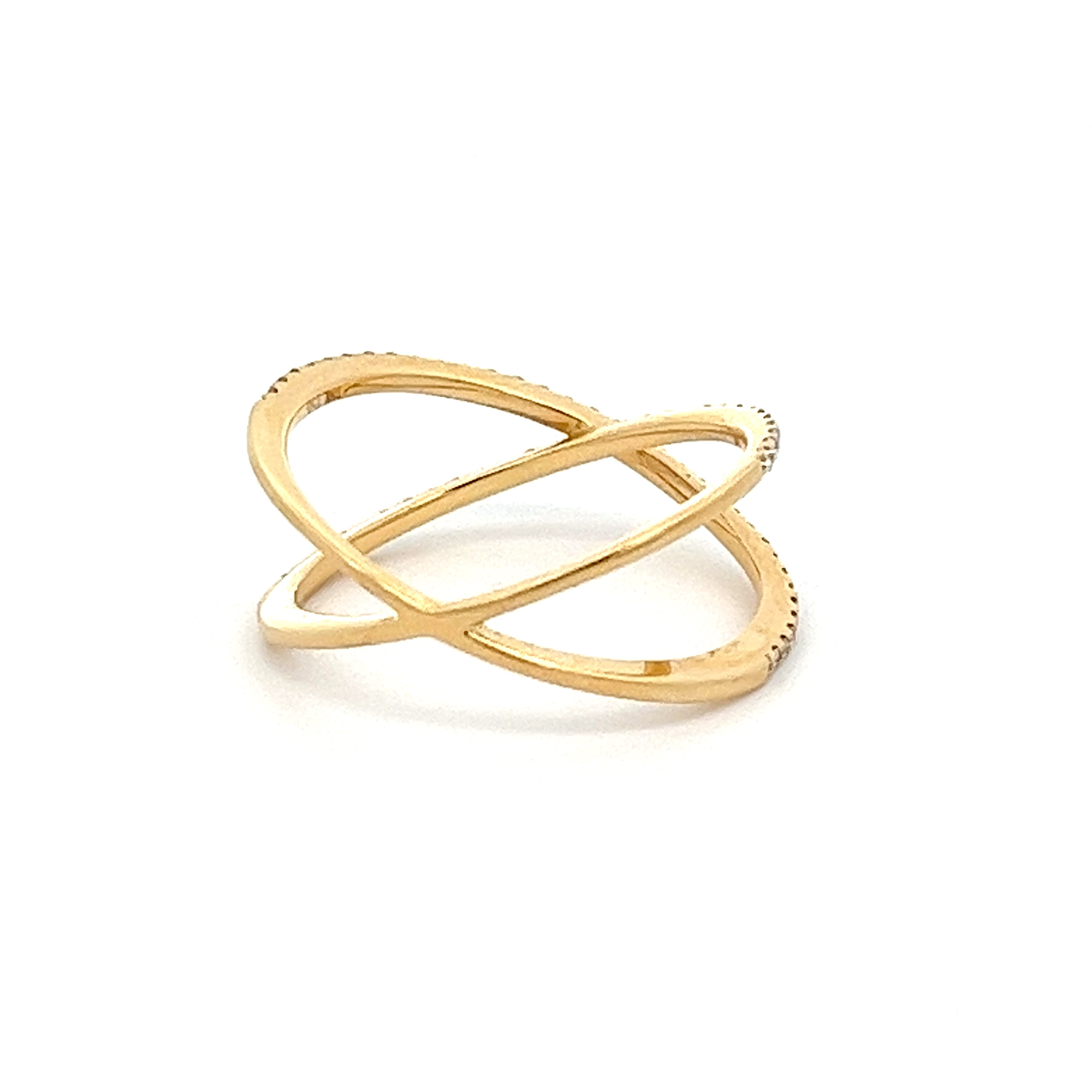 Chain Ring Impérial Yellow gold and Diamonds