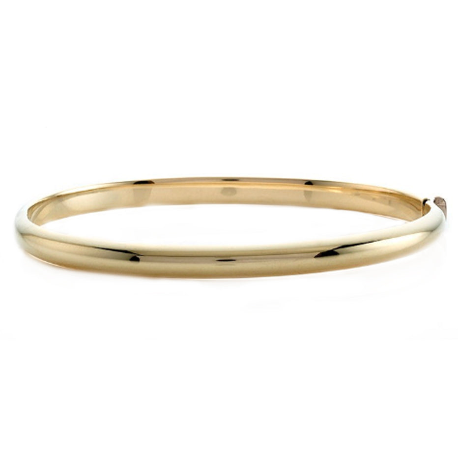 5mm 14k bangle avaialable in rose gold or yellow gold