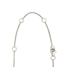 This 14k white gold necklace features diamonds pave-set in a heart ...