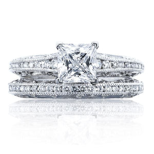 Tacori Channel & Pave Diamond Engagement Ring