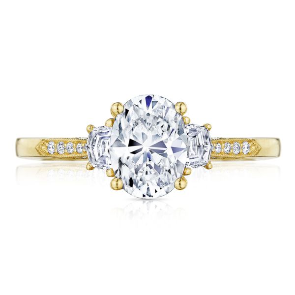 Tacori Three Stone Diamond Engagement Ring