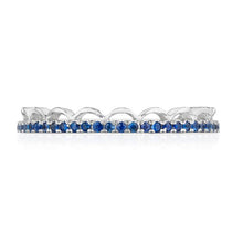 
Every queen deserves her crown. Platinum and vibrant blue sapphire...